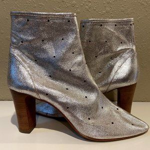 Boden silver ankle boots size 40